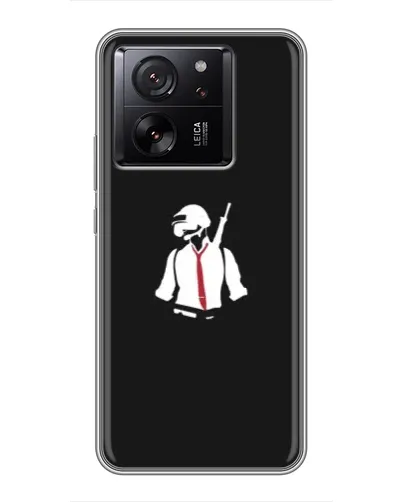 Чехол для Xiaomi Redmi K90 с картинкой «PUBG — силуэт воина»