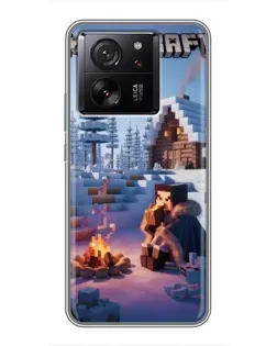 Чохол для Xiaomi Redmi K90 з картинкою «Зимовий Minecraft»