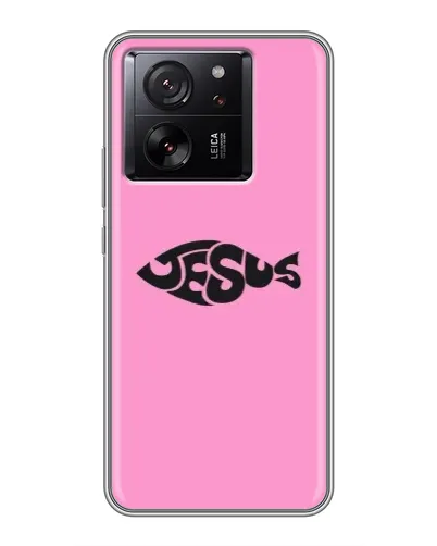 Чехол для Xiaomi Redmi K90 с картинкой «Розовый символ  Jesus»