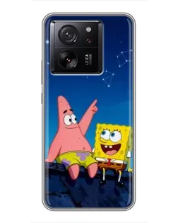 Чехол для Xiaomi Redmi K90 с картинкой «Губка Боб и Патрик ночью» Чехол для Xiaomi Redmi K90 с картинкой «Губка Боб и Патрик ночью»