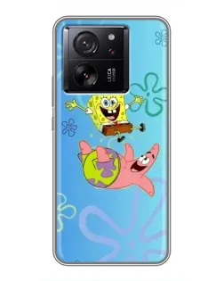 Чехол для Xiaomi Redmi K90 с картинкой «Спанч Боб и Патрик»