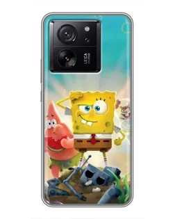 Чехол для Xiaomi Redmi K90 с картинкой «Спанч Боб победитель»