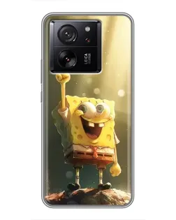 Чехол для Xiaomi Redmi K90 с картинкой «Сияющий Спанч Боб»