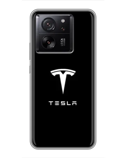 Чехол для Xiaomi Redmi K90 с картинкой «Tesla White Logo»