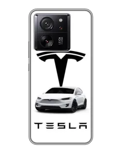 Чехол для Xiaomi Redmi K90 с картинкой «Tesla White Style»