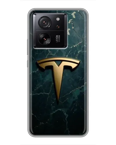 Чехол для Xiaomi Redmi K90 с картинкой «Мраморная Tesla Gold»