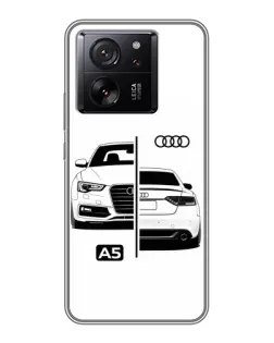 Чохол для Xiaomi Redmi K90 з картинкою «Audi — контрастний дизайн»