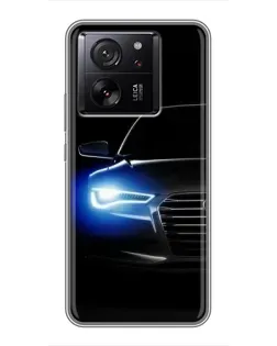 Чохол для Xiaomi Redmi K90 з картинкою «Неоновий погляд Audi»