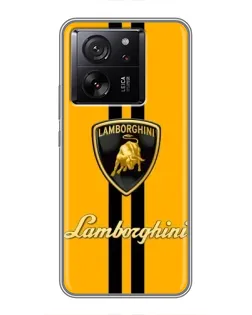Чохол для Xiaomi Redmi K90 з картинкою «Lamborghini Stripe жовтий»