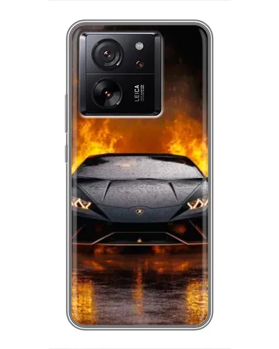Чехол для Xiaomi Redmi K90 с картинкой «Lamborghini в огне»