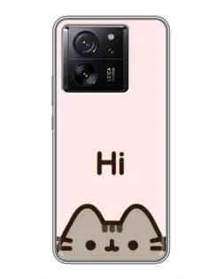 Чехол для Xiaomi Redmi K90 с картинкой «Пушин говорит Hi» Чехол для Xiaomi Redmi K90 с картинкой «Пушин говорит Hi»