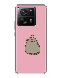Чехол для Xiaomi Redmi K90 с картинкой «Pusheen сердце»