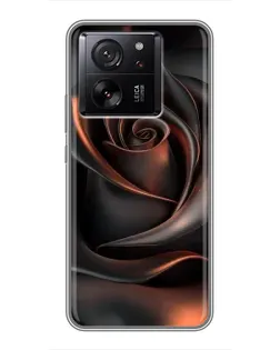 Чехол для Xiaomi Redmi K90 с картинкой «Шелковая черная роза»