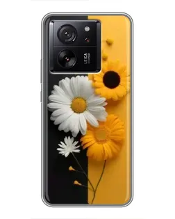 Чехол для Xiaomi Redmi K90 с картинкой «Подсолнух и ромашка»
