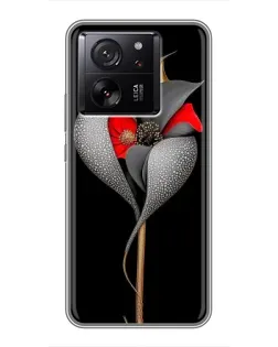 Чехол для Xiaomi Redmi K90 с картинкой «Серебряный фантазийный цветок»