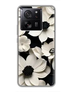 Чехол для Xiaomi Redmi K90 с картинкой «Объемные белые цветы»
