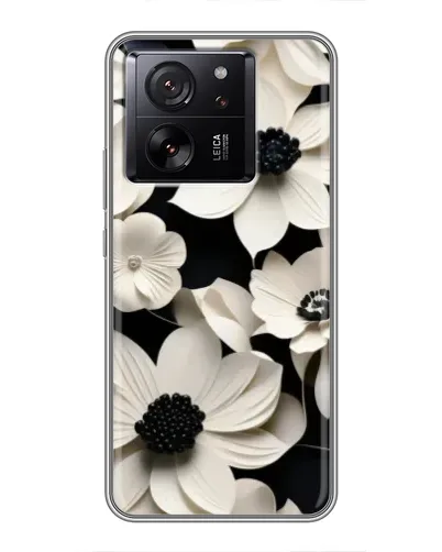Чохол для Xiaomi Redmi K90 з картинкою «Об'ємні білі квіти»
