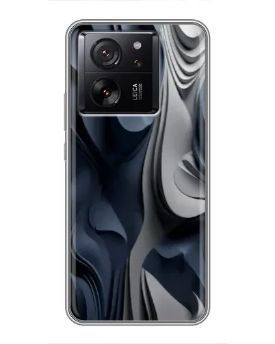 Чехол для Xiaomi Redmi K90 с картинкой «Объемные синие складки»