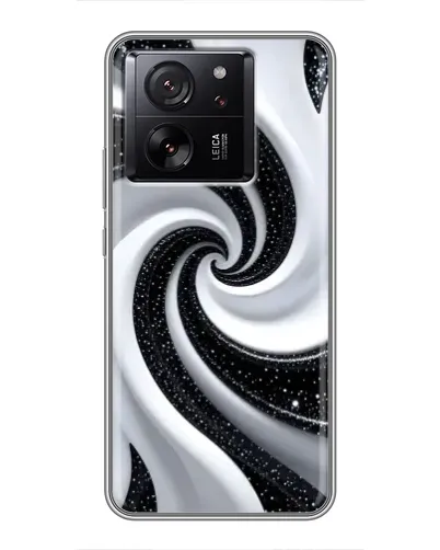 Чехол для Xiaomi Redmi K90 с картинкой «Черно-белая спираль»
