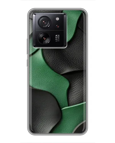 Чехол для Xiaomi Redmi K90 с картинкой «Зеленые кожаные волны»