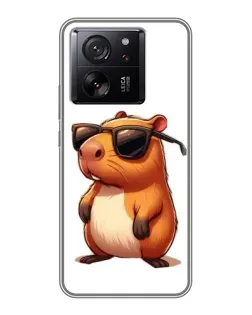 Чехол для Xiaomi Redmi K90 с картинкой «Капибара в очках»