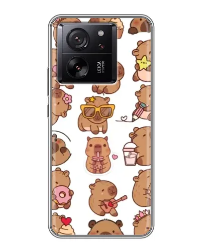 Чехол для Xiaomi Redmi K90 с картинкой «Стикерпак с капибарами»