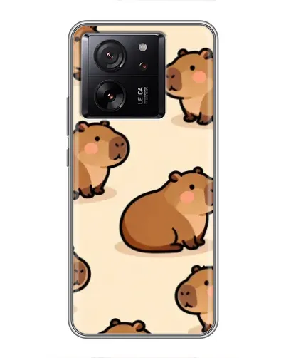 Чехол для Xiaomi Redmi K90 с картинкой «Паттерн милых капибар»