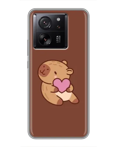 Чехол для Xiaomi Redmi K90 с картинкой «Капибара с сердцем»
