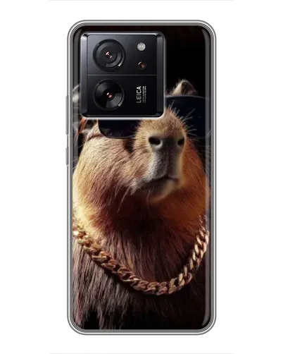 Чехол для Xiaomi Redmi K90 с картинкой «Капибара золотая цепь»