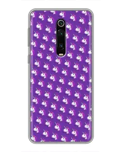 Чехол для Xiaomi Mi 9T Pro с картинкой «Единороги на фиолетовом»