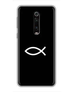 Чехол для Xiaomi Mi 9T Pro с картинкой «Символ рыбы Jesus»