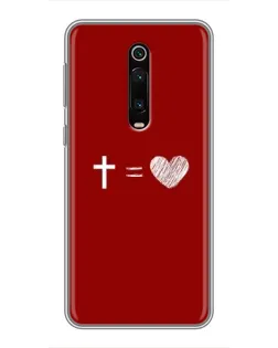 Чехол для Xiaomi Mi 9T Pro с картинкой «Уравнение любви»