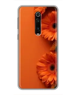 Чехол для Xiaomi Mi 9T Pro с картинкой «Оранжевые герберы»