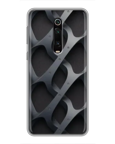 Чехол для Xiaomi Mi 9T Pro с картинкой «Объемное серое плетение»