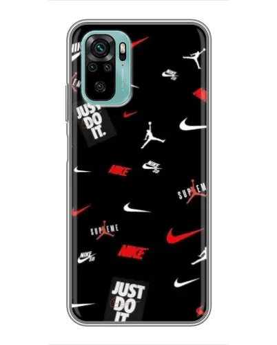 Чехол для Xiaomi Redmi Note 10 5G с картинкой «Nike Mix Pattern»