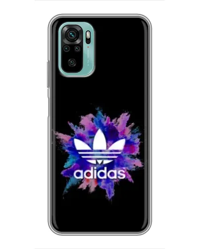 Чехол для Xiaomi Redmi Note 10 5G с картинкой «Взрыв красок Adidas»