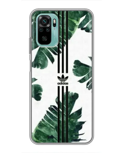 Чехол для Xiaomi Redmi Note 10 5G с картинкой «Пальмовые листья адидас»