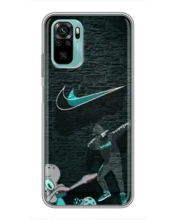 Чехол для Xiaomi Redmi Note 10 5G с картинкой «Спортивный арт Nike» Чехол для Xiaomi Redmi Note 10 5G с картинкой «Спортивный арт Nike»