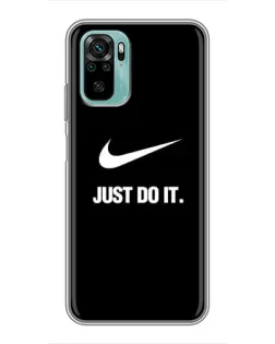 Чехол для Xiaomi Redmi Note 10 5G с картинкой «Классический принт Nike»