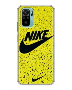 Чехол для Xiaomi Redmi Note 10 5G с картинкой «Желтый текстурный Nike»