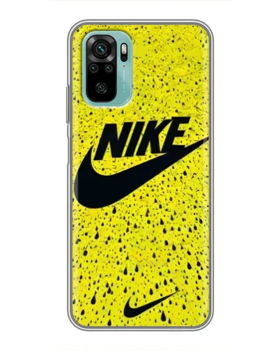 Чехол для Xiaomi Redmi Note 10 5G с картинкой «Желтый текстурный Nike» Чехол для Xiaomi Redmi Note 10 5G с картинкой «Желтый текстурный Nike»