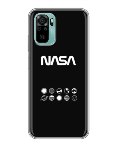 Чехол для Xiaomi Redmi Note 10 5G с картинкой «NASA — технический принт» Чехол для Xiaomi Redmi Note 10 5G с картинкой «NASA — технический принт»