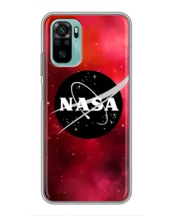 Чохол для Xiaomi Redmi Note 10 5G з картинкою «NASA — червона туманність»