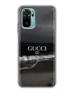 Чехол для Xiaomi Redmi Note 10 5G с картинкой «Gucci — морской прибой»