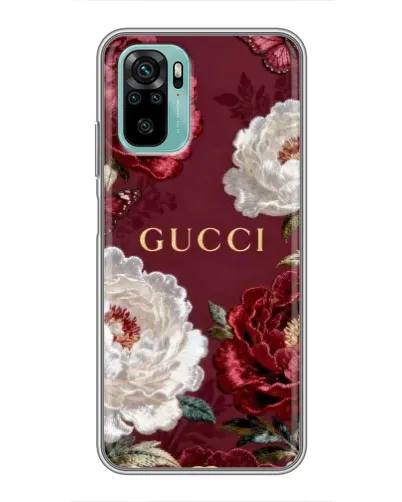 Чехол для Xiaomi Redmi Note 10 5G с картинкой «Gucci — бордовые розы» Чехол для Xiaomi Redmi Note 10 5G с картинкой «Gucci — бордовые розы»