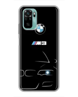Чехол для Xiaomi Redmi Note 10 5G с картинкой «Минималистичный принт BMW M3»