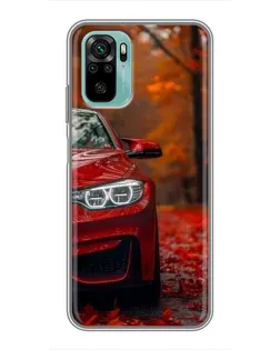 Чехол для Xiaomi Redmi Note 10 5G с картинкой «Осенняя BMW M4»
