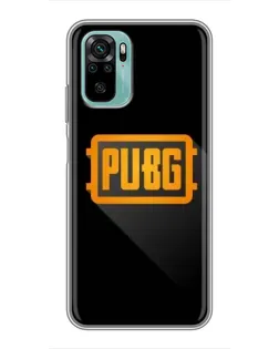 Чехол для Xiaomi Redmi Note 10 5G с картинкой «PUBG — рамка лого»