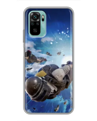 Чехол для Xiaomi Redmi Note 10 5G с картинкой «Десант PUBG — прыжок» Чехол для Xiaomi Redmi Note 10 5G с картинкой «Десант PUBG — прыжок»