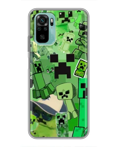 Чехол для Xiaomi Redmi Note 10 5G с картинкой «Криперы Minecraft» Чехол для Xiaomi Redmi Note 10 5G с картинкой «Криперы Minecraft»